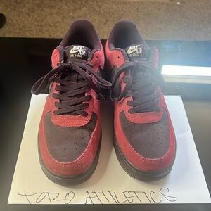 Nike Air Force 1 Low Port Wine Sz 10
